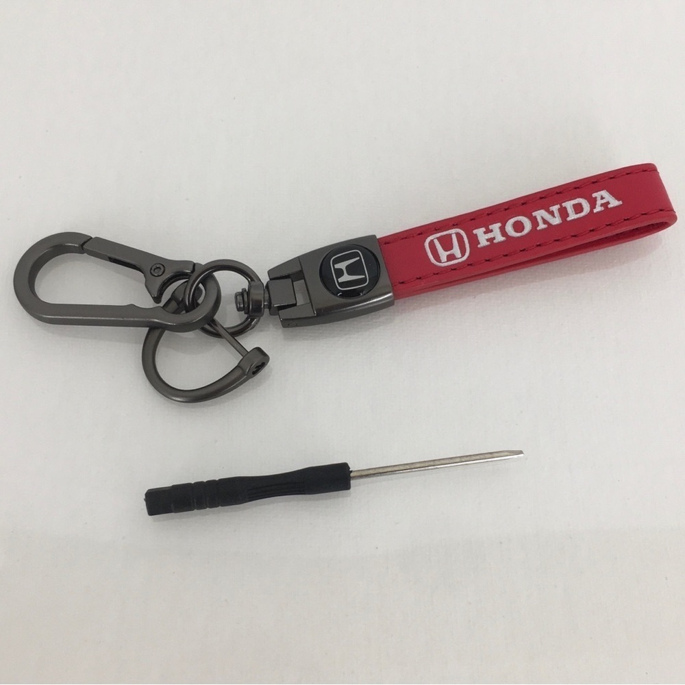 Honda Keychain Red Key Fob NEW Car Keyring